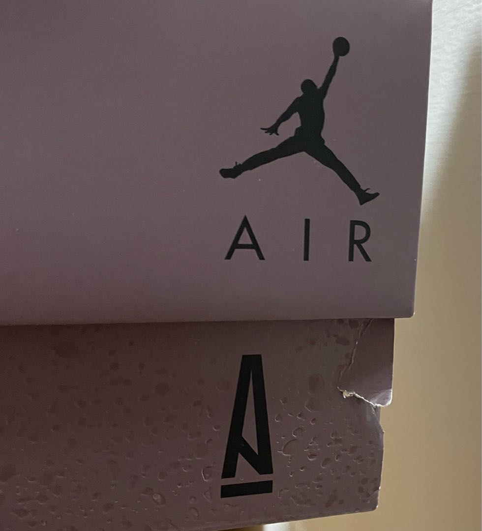 ア・マ・マニエール × ナイキ エアジョーダン4 "バイオレットオレ" バイオレットオレ/ミディアムアッシュ/ブラック/ムスリン 28.5cm