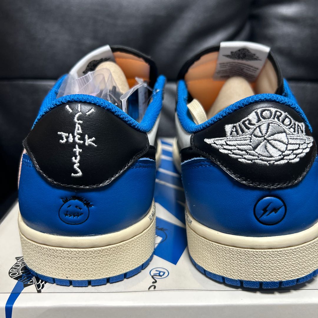 Fragment Design x Travis Scott x Nike Air Jordan 1 Low Og Sail ...