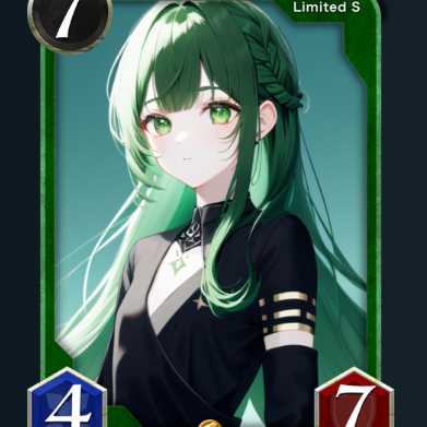 緑 ビースト 前衛 召喚時 味方ユニット1体を4回復 Sカード