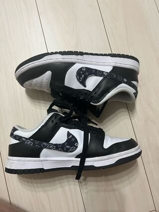 ナイキ ウィメンズ ダンク ロー Ess ペイズリー "ホワイト/ブラック" DH4401-100 24cm