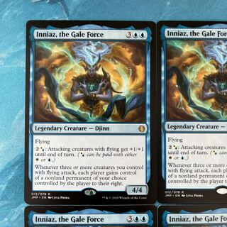 MTG 4枚 強風の力、イニアス