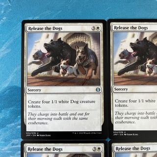 MTG 4枚 犬たちの解き放ち