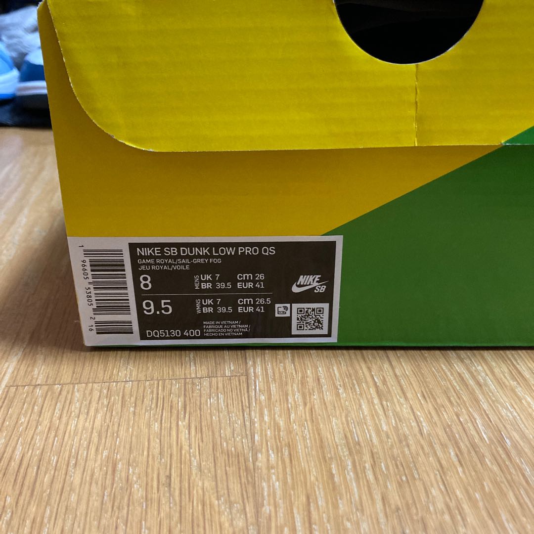 フライ ストリートウェア × ナイキ SB ダンク ロー "ゲームロイヤル" ゲームロイヤル/ホワイト 26cm