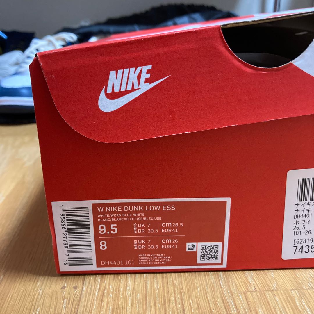 nike wmns dunk low ess blue paisley 26.5cm