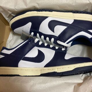 nike wmns dunk low vintage navy 26.5cm