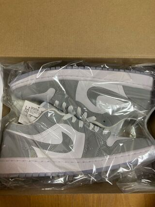 nike wmns air jordan1 low wolf grey 26cm