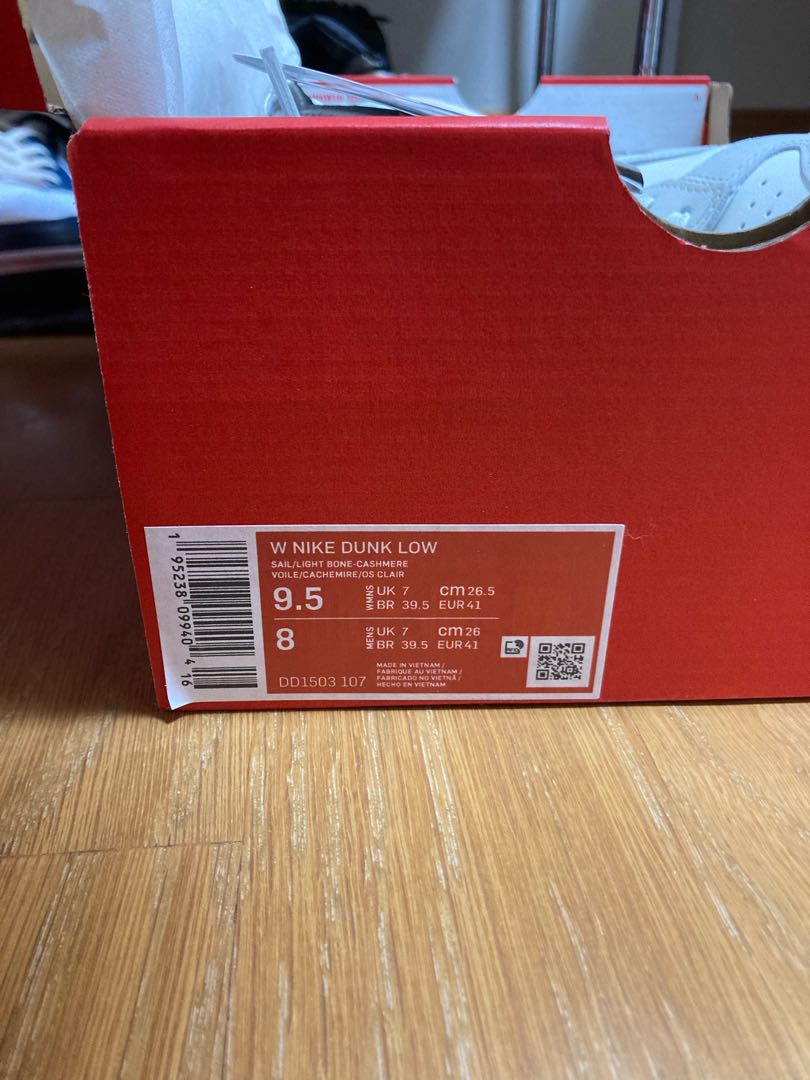 nike wmns dunk low light bone 26.5cm