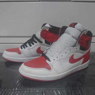Nike Air Jordan 1 Retro High Og "Heritage" Ho Wight/University Red Black 555088-161 27cm