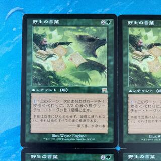 MTG 4枚 野生の言葉