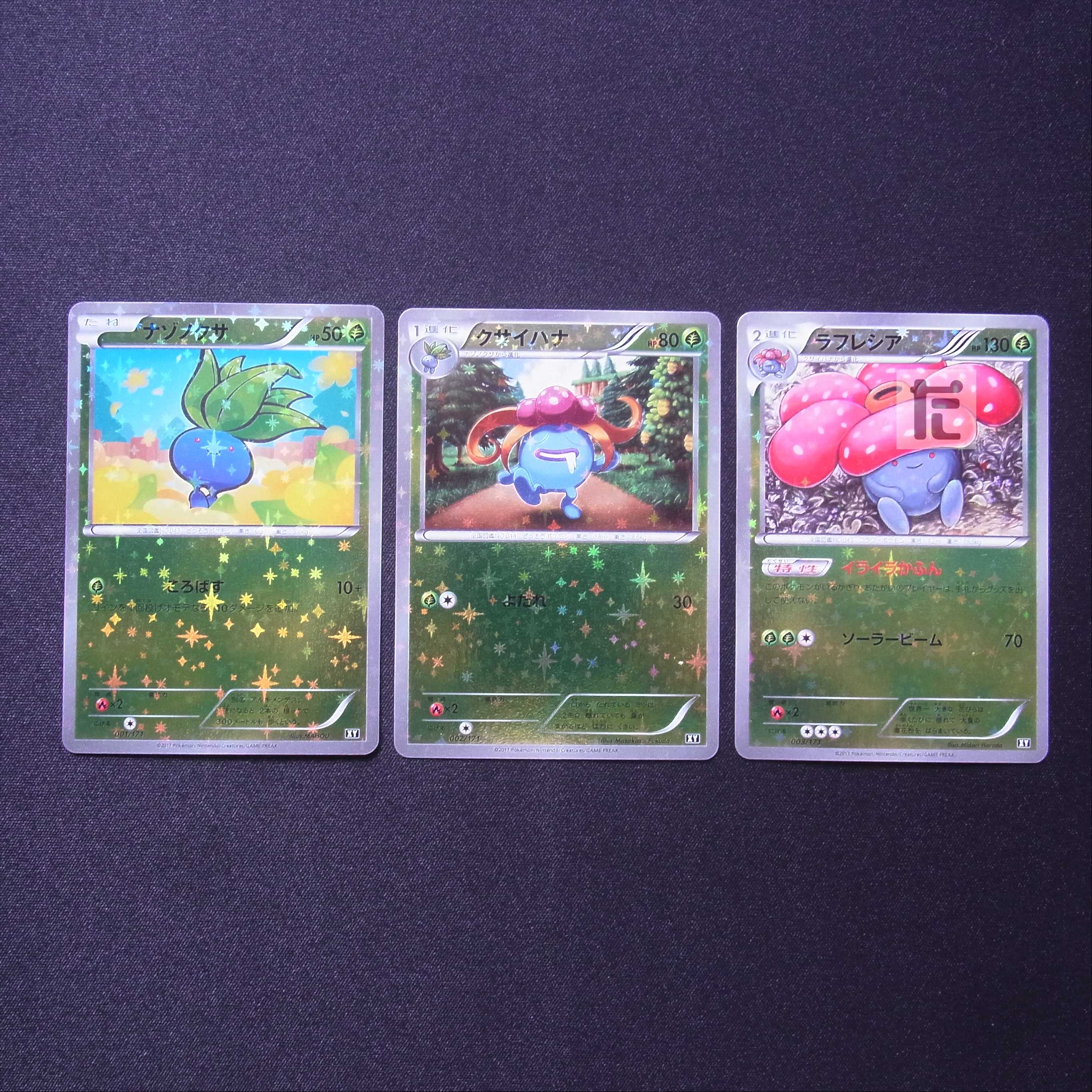 ナゾノクサ/クサイハナ/ラフレシア 進化ライン ミラー 3枚セット/管理:MP6213