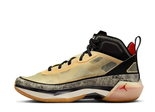 ナイキ エアジョーダン37 PF "ジェイソンテイタム" ペールバニラ/ブラック/ペールアイボリー/ユニバーシティレッド DZ0811-200 27cm