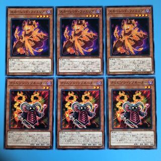 遊戯王 スカーレッド・ファミリア／クリムゾン・リゾネーター／各3枚ノーマル