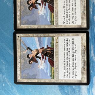 MTG 2枚 限りある資源