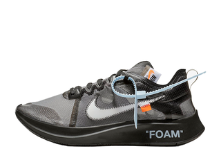 オフホワイト×ナイキ ズームフライ "ブラック/グレー" 28cm