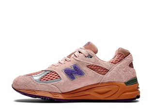 Saleh Bembry x New Balance 990V2 "Sandshrew Be the Time" Pink/Purple 29cm