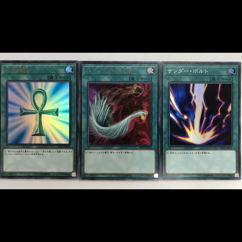 魔法汎用セット 死者蘇生ハーピィの羽根帚サンダーボルト