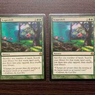 風景の変容　2枚　英語　mtg 2枚