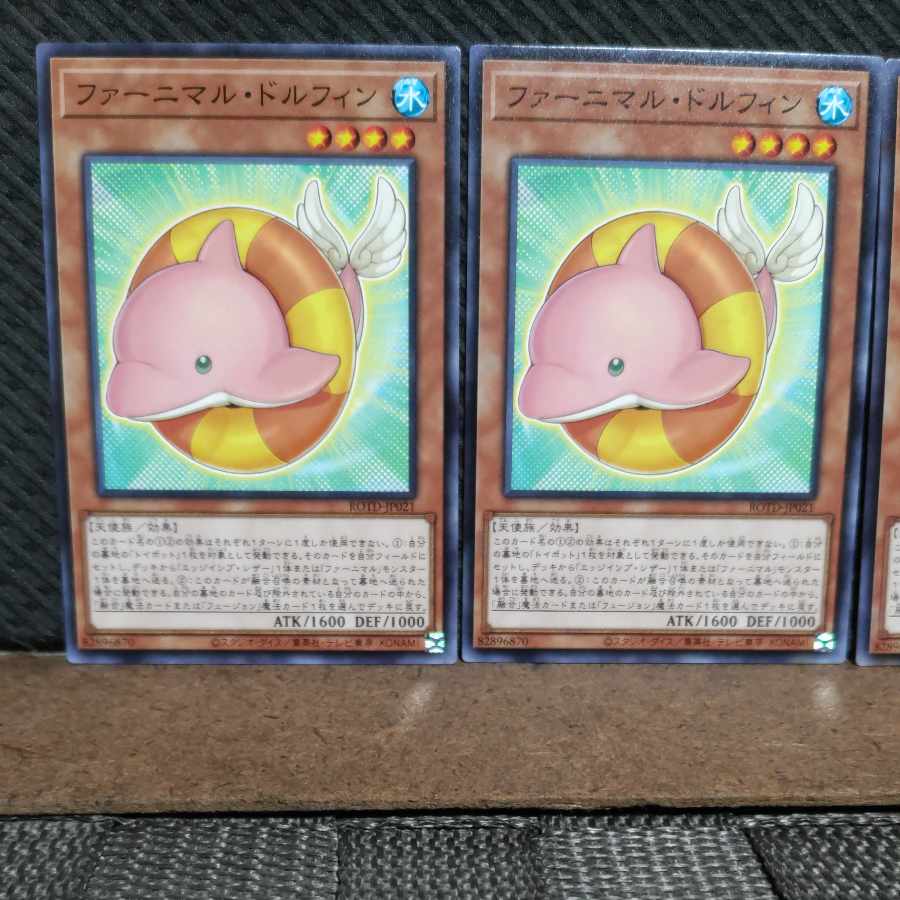 【ぽぽたん】遊戯王  3386  ファーニマル・ドルフィン  ノーマル  ３枚