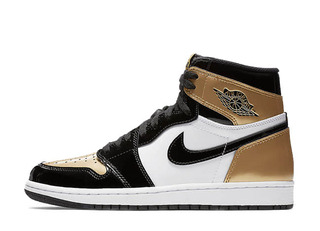 Nike Air Jordan 1 Retro High Og Black/Black/Howight Metallic Gold 26cm