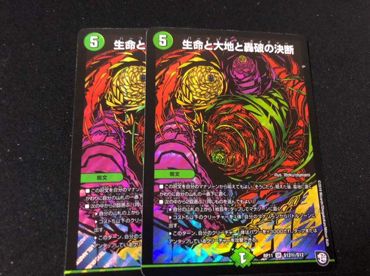 生命と大地と轟破の決断 シク 2枚