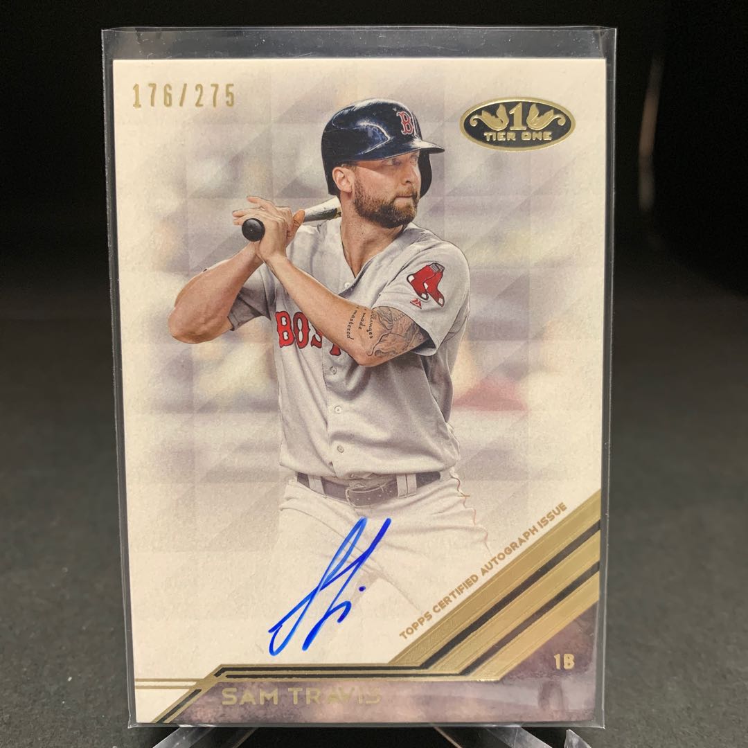 18 topps tierone Sam Travis auto /275