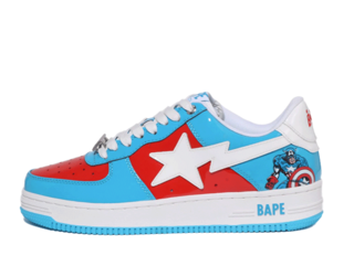A Basing Ape Bape Sta Lo Mar Bianca Comics "Captain America" (2022) 26.5cm