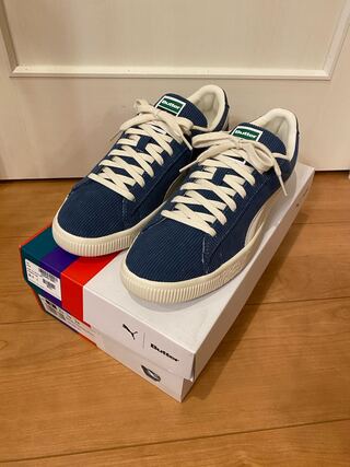BUTTER GOODS PUMA BASKET VNTG DARK DENIM 28cm