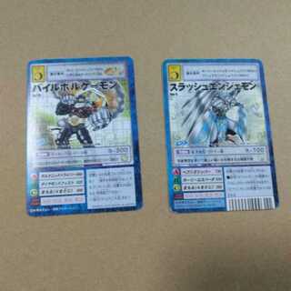 Old Digimon card Pile Volkemon, SlashAngemon set