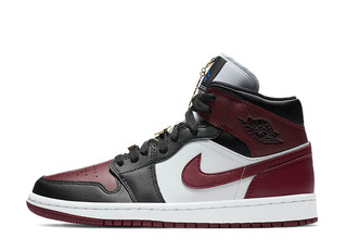 Nike Wmns Air Jordan 1 Mid Se Black/Dark Beetroot-White 28.5cm