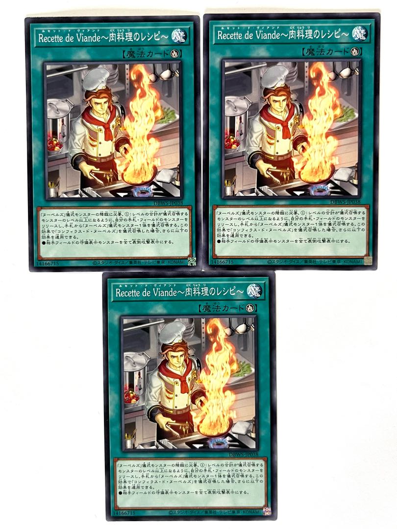 Recette de Viande～肉料理のレシピ【ノーマル】JP038 1枚