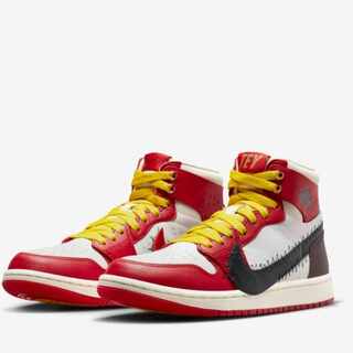 Teyana Taylor x Nike Women's Air Jordan 1 High Zoom CMFT 2 "A Rose From Harlem" Gym Red/Black 24.5cm