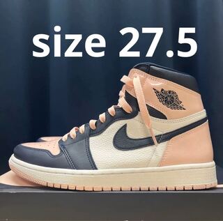 Nike Women's Air Jordan 1 Retro High Og Se "Chewing Gum" Atmosphere/HoWight Laser Pink Obsidian 27.5cm