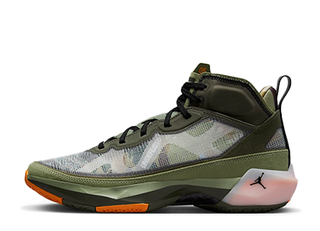 UNDEFEATED x Nike Air Jordan 37 "Olive" Oil Green/Black Orange 29cm