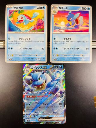 ゼニガメ カメール カメックスex セット