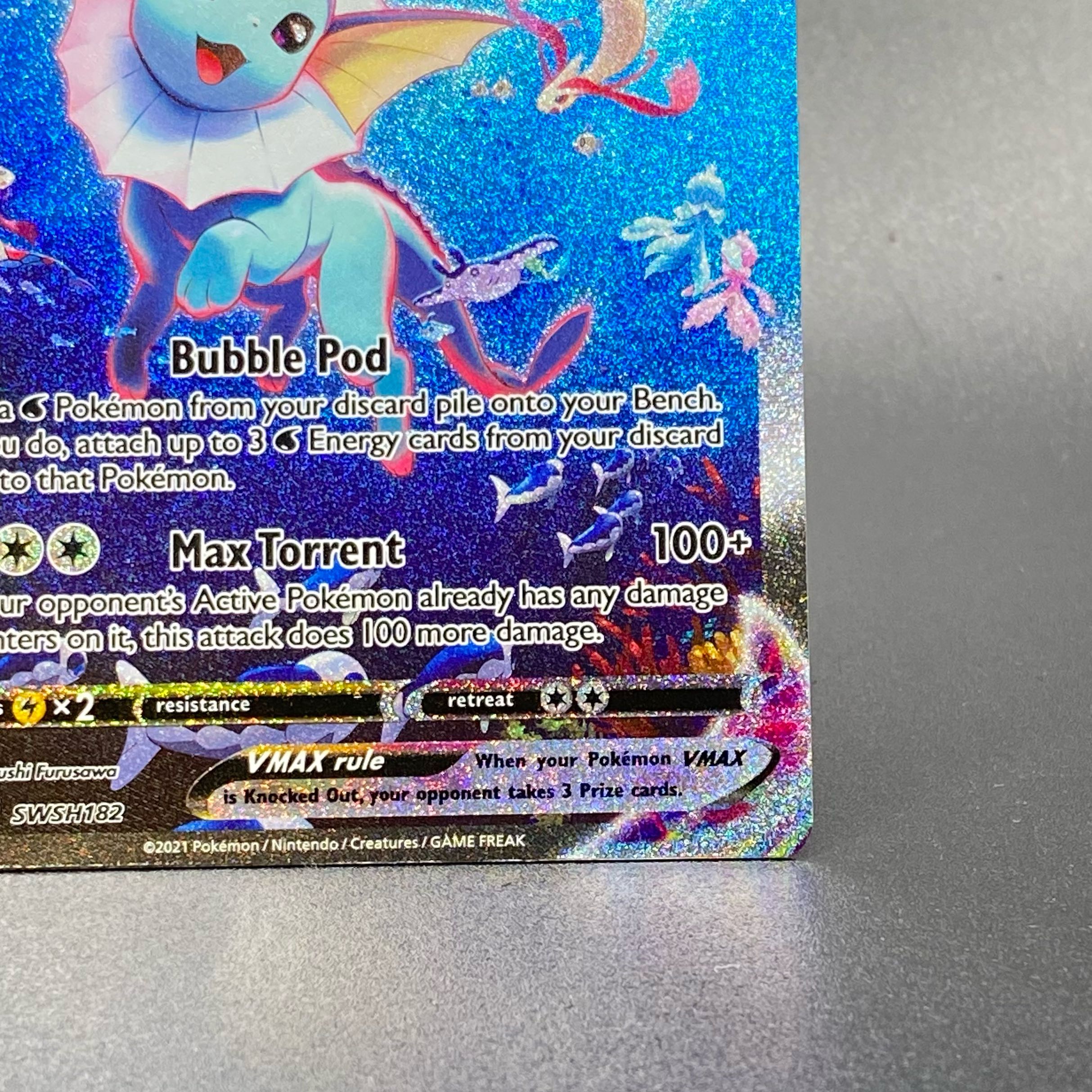 シャワーズV MAX 英語 psa10 ポケモンカード PSA10鑑定済〕シャワーズVMAX(英語版/SA仕様)【-】{SWSH182}
