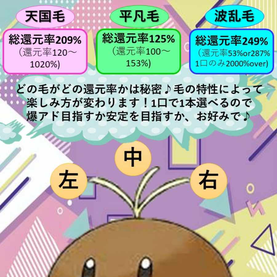 【完売御礼】引っこ抜いたもん勝ちオリパ　～期間限定ディグダの毛を抜き放題～ 1枚