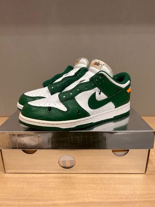 OFF-WHITE × Nike Dunk Low "White/Pine-Green" 26.5cm
