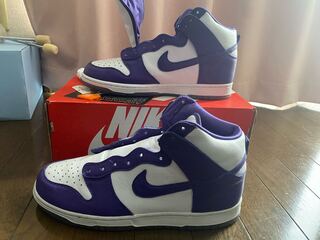 Nike Women's Dunk High HoWight/Court Purple 29cm