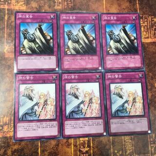 遊戯王★神の宣告、神の警告★ノーマル各三枚★まとめ割