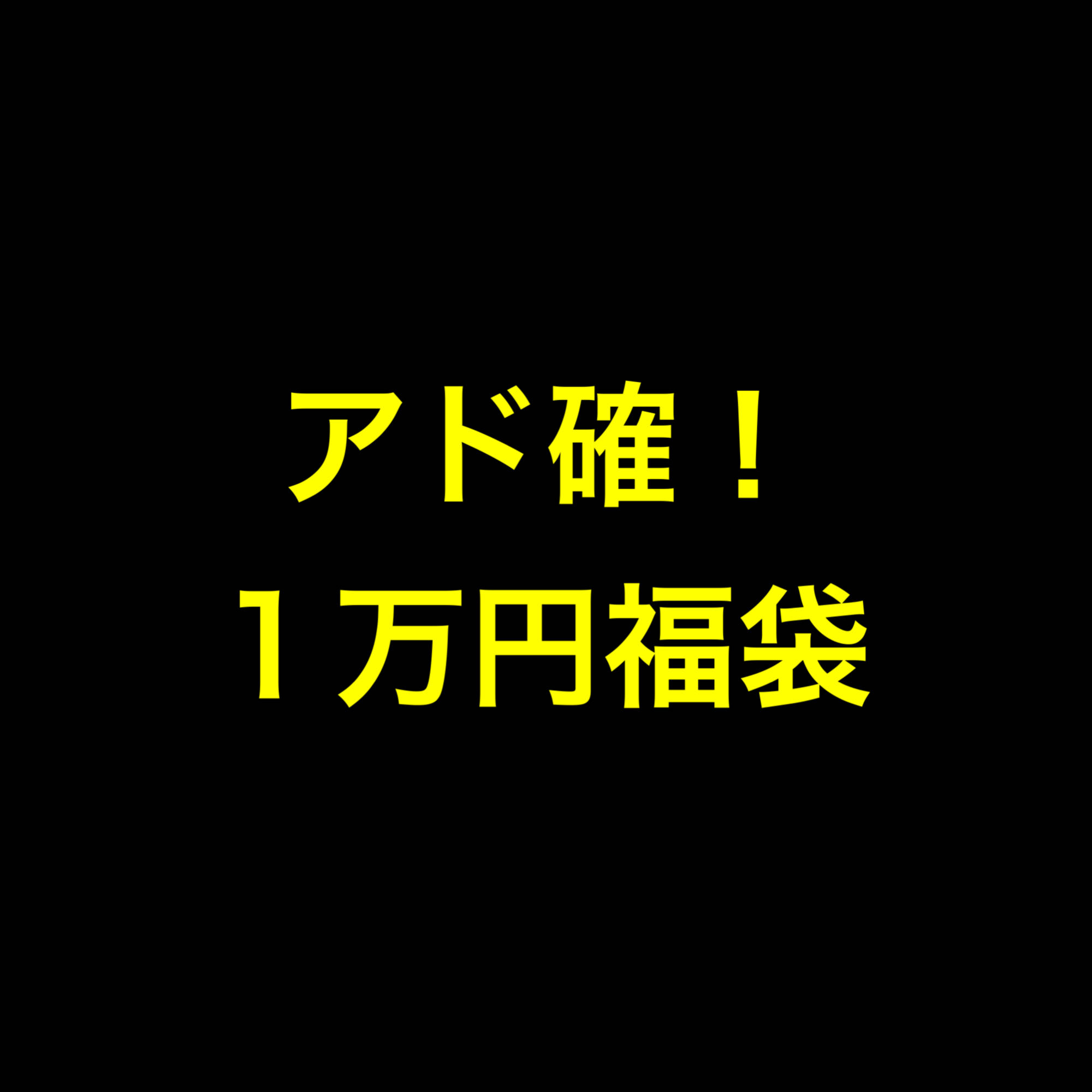 アド確定1万円福袋！！