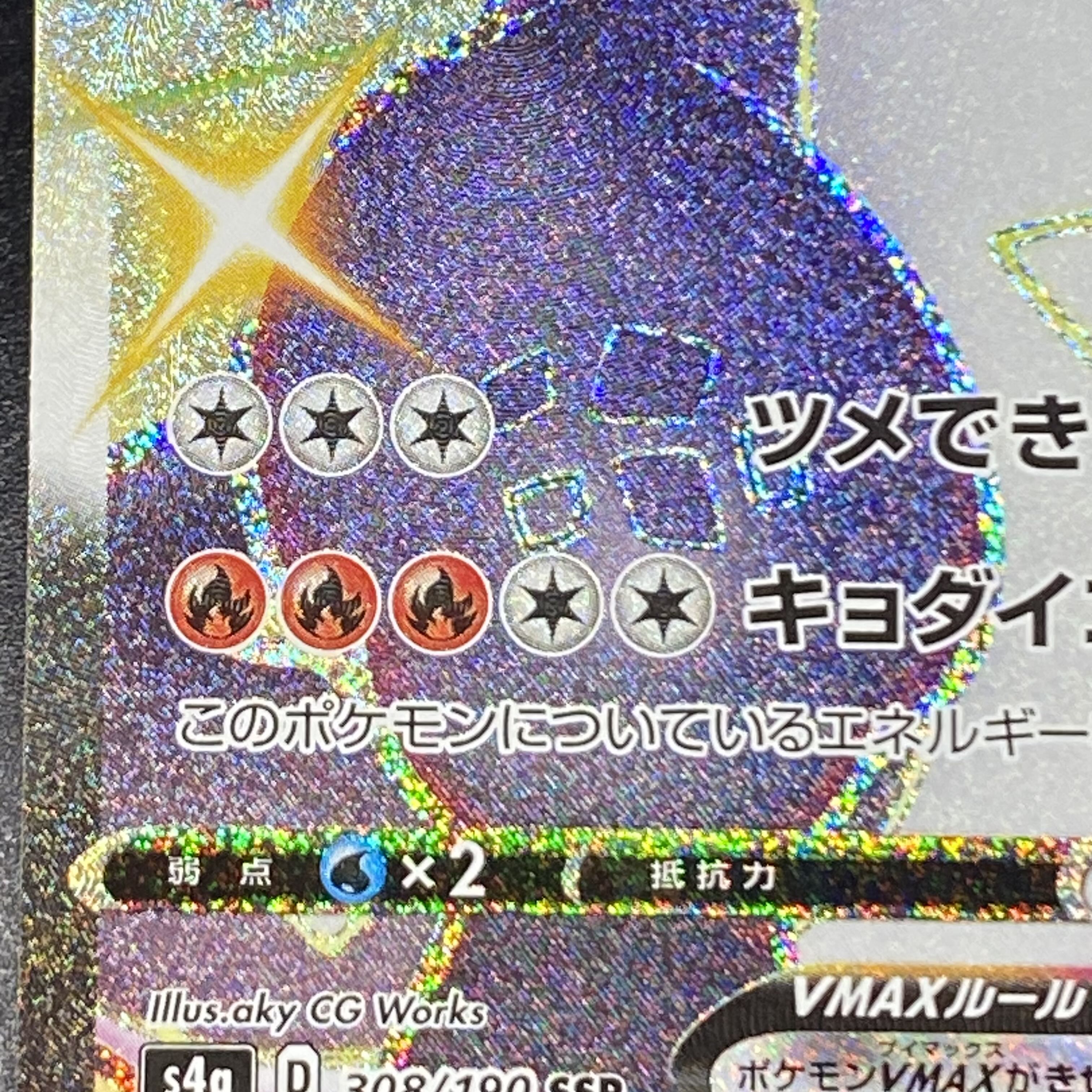 リザードンVMAX SSR 308/190