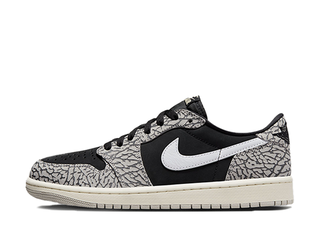 Nike Air Jordan 1 Retro Low OG "Black Cement" Black/Grey/White 30cm