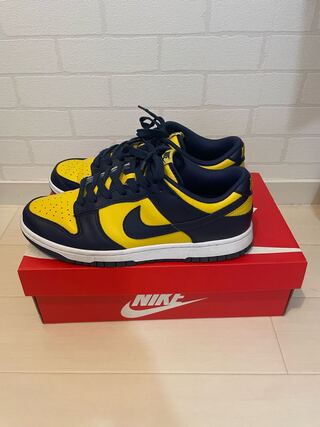 Nike Dunk Low Retro "Michigan" Varsity Rosa's/Midnight Ne Minar Ho Wight 26.5cm