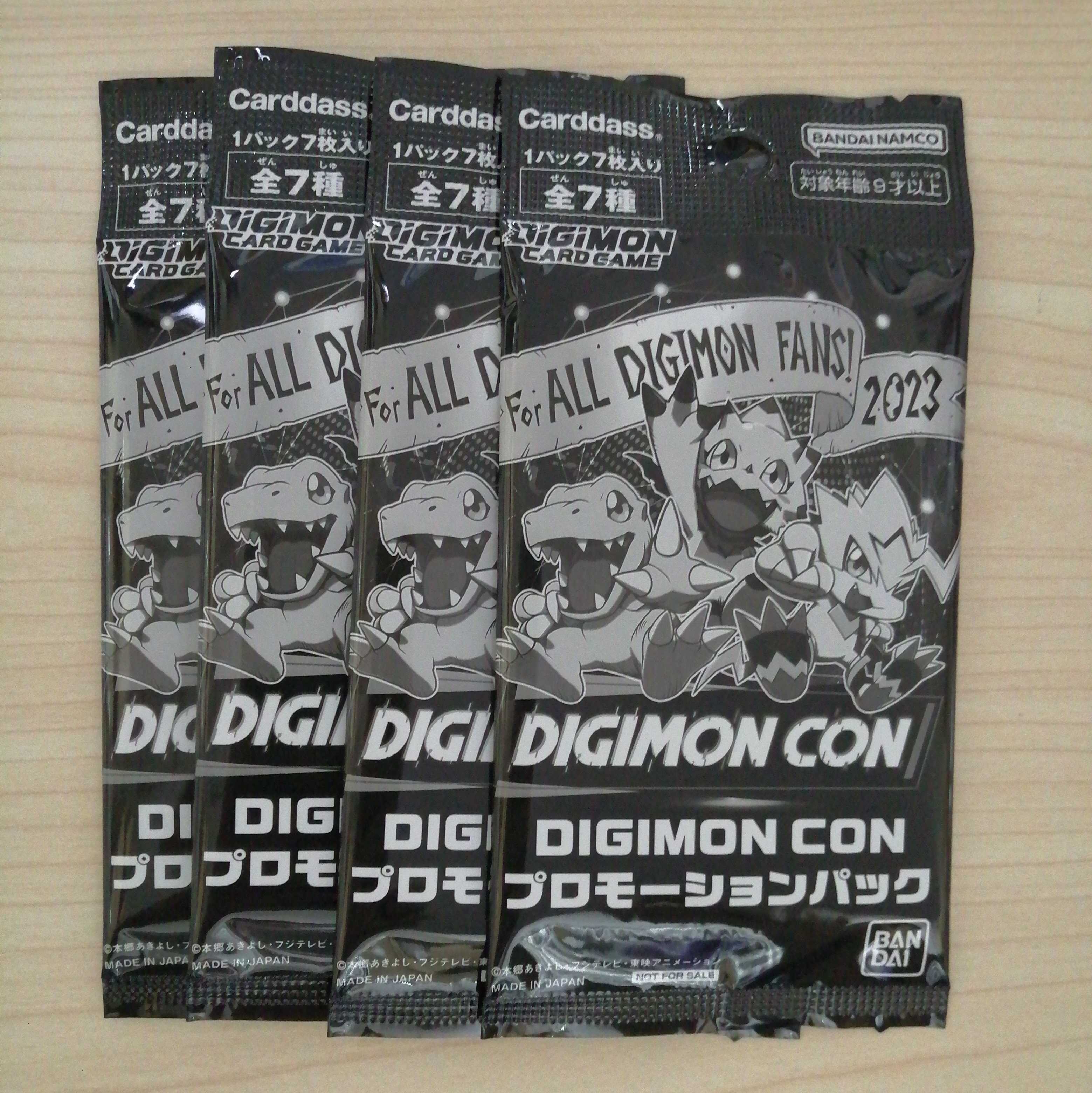 デジモンカードゲーム DIGIMON CON プロモーションパック 4個セット