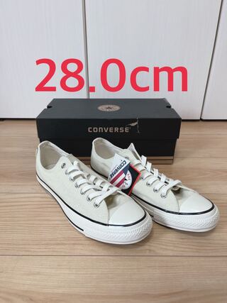 【美品】コンバース オールスター US HEMP OX White Beige 28cm