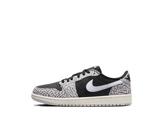 Nike Gs Air Jordan 1 Retro Low OG "Black Cement" Black/Grey/White 24.5cm