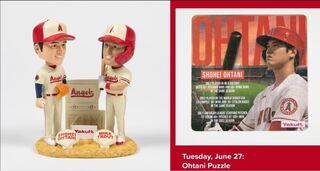 【２点】Angelsスタジアム限定配布 大谷翔平トラウト ボブルヘッド&パズル