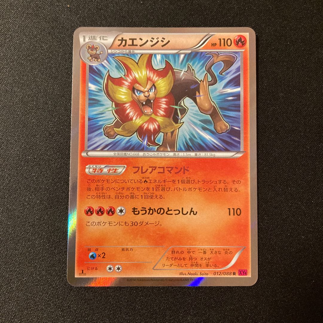 h252 Pyroar 1ED Kira XY4 012/088 R Pokémon Treasurer