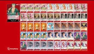 One Piece Card Tokyo Championship Winner Deck - Red Zoro