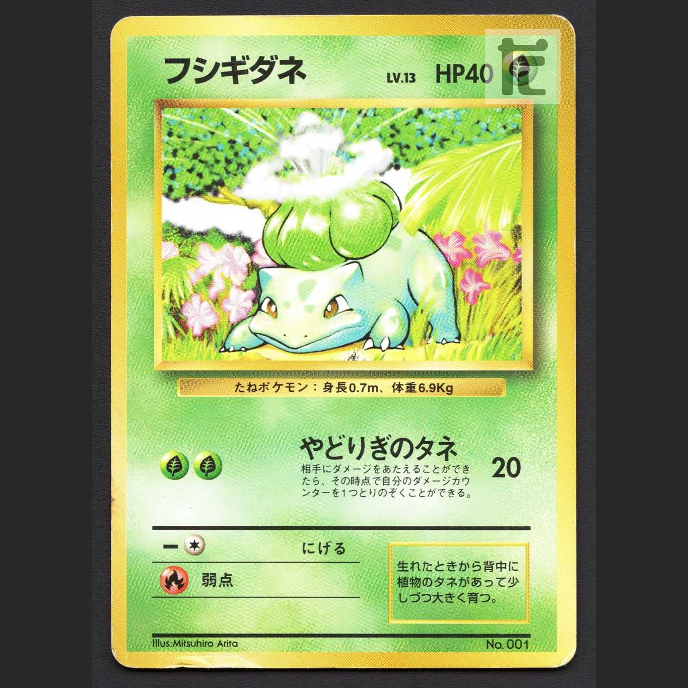 ポケモンカード フシギダネ LV.13 HP40 体重6.9Kg 身長0.7m